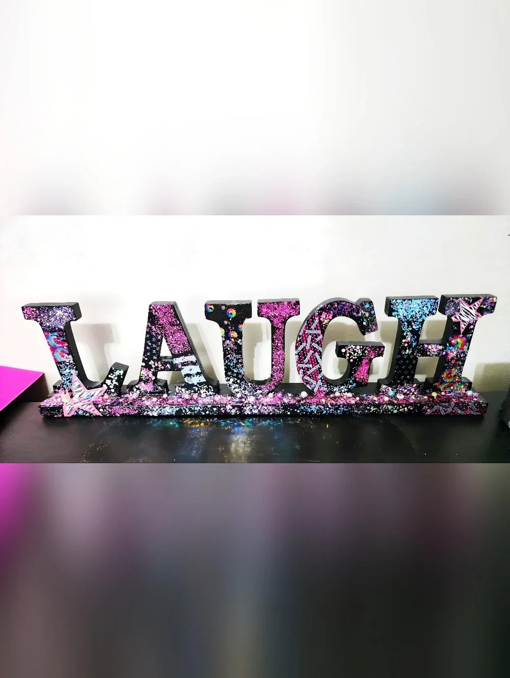 Wood Bedazzled Decor Item